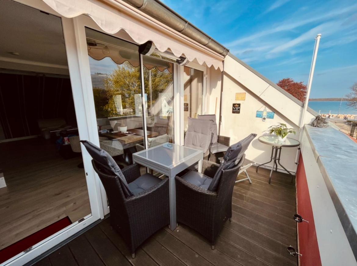 3Sz Penthaus Luna Am Sandstrand Mit Meerblick & Balkon ลูเบค ภายนอก รูปภาพ