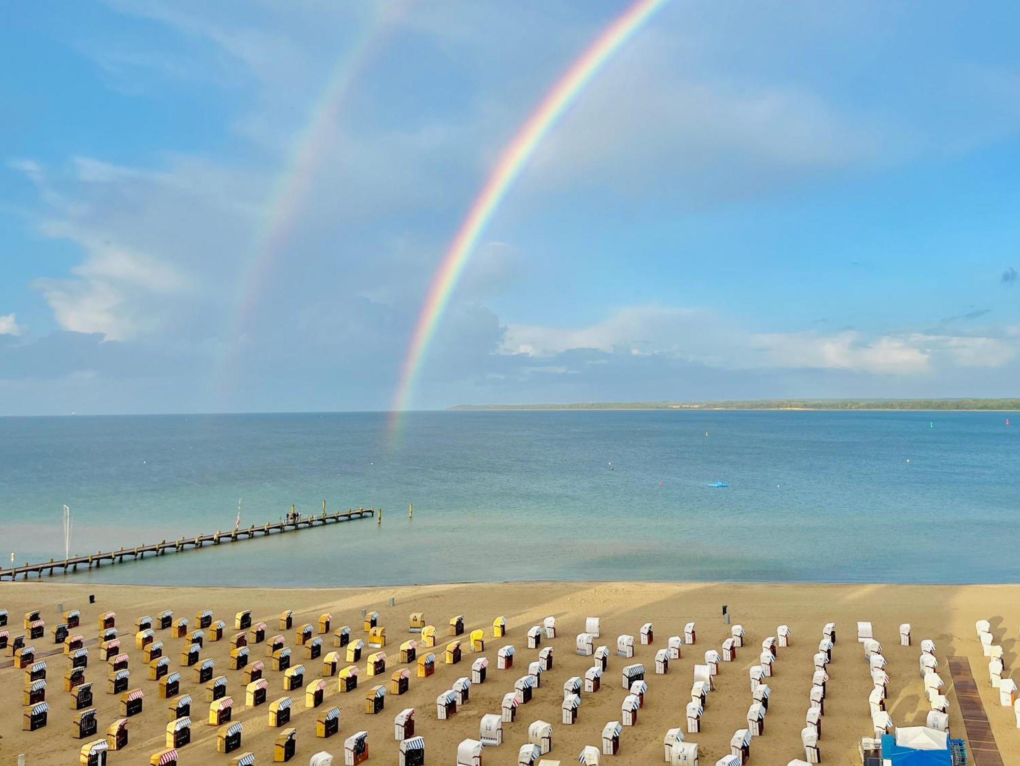 3Sz Penthaus Luna Am Sandstrand Mit Meerblick & Balkon ลูเบค ภายนอก รูปภาพ